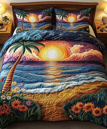 Beach Escape 3-Piece Quilted Bedding Set