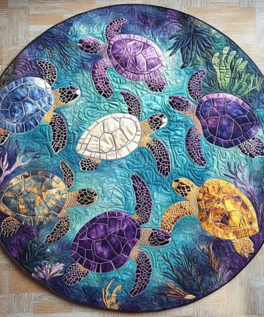 Beach Harmony Quilted Round Mat