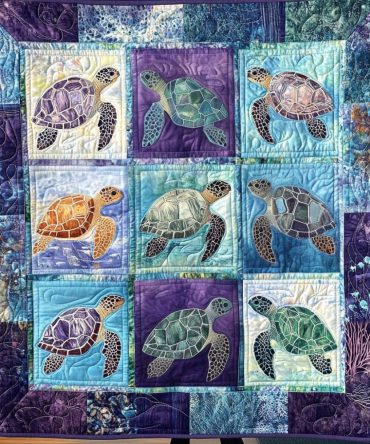 Beachfront Harmony Quilted Blanket