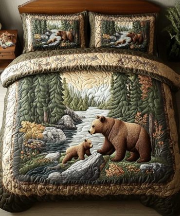Bear Creek 3-Piece Quilted Bedding Set