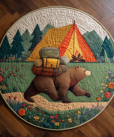 Bear Creek Quilted Round Mat
