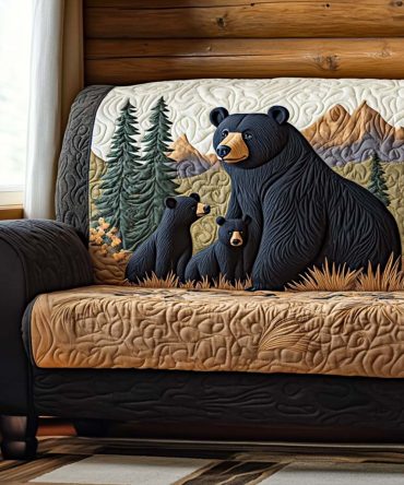 Bear Haven Quilted Sofa Cover