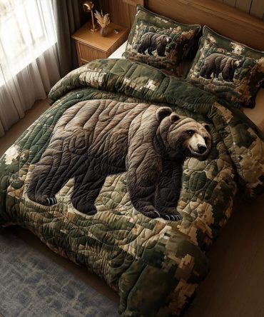 Bear Ridge 3-Piece Quilted Bedding Set