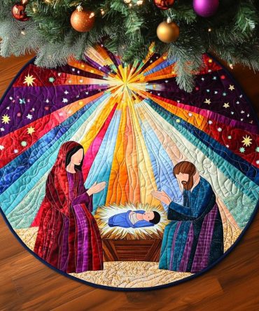 Bethlehem Peace Quilted Round Mat