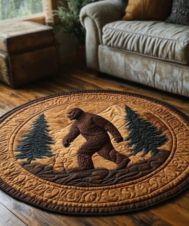Bigfoot Chronicles Quilted Round Mat