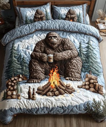 Bigfoot Journey 3-Piece Quilted Bedding Set