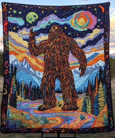 Bigfoot Trails Quilted Blanket
