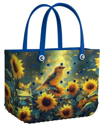 Bucket Tote Bag, Limited Edition Bogg Bag, Beach Bag Sunshine Whispers