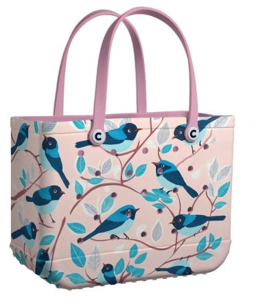Bucket Tote Bag, Limited Edition Bogg Bag, Beach Bag Chirpy Charm