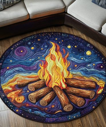 Blazing Spirit Quilted Round Mat
