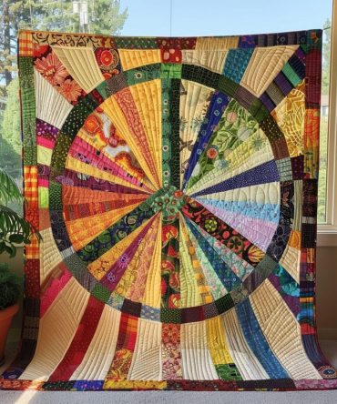 Blissful Sunshine Quilted Blanket