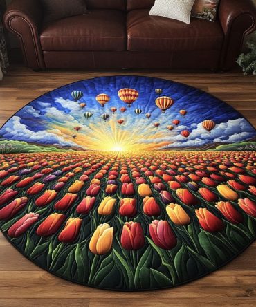 Blooming Meadows Quilted Round Mat