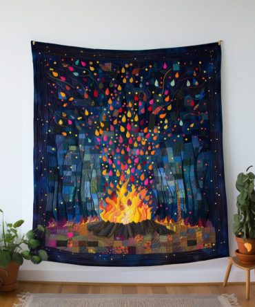 Bonfire Nights Quilted Blanket