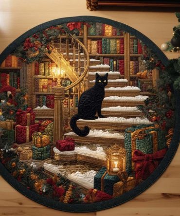 Book Lover Dream Quilted Round Mat