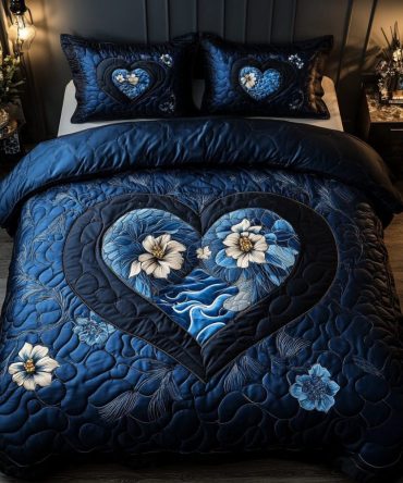 Bound By Love 3-Piece Quilted Bedding Set
