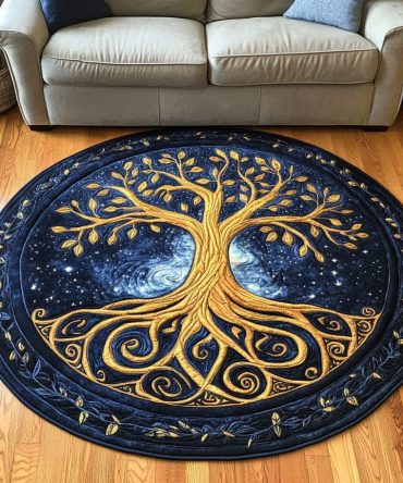 Serene Canopy Quilted Round Mat