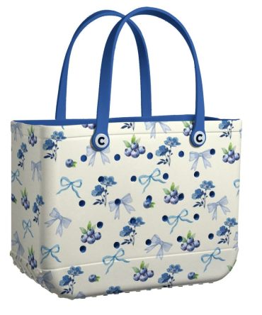 Bucket Tote Bag, Limited Edition Bogg Bag, Beach Bag Bow And Berry