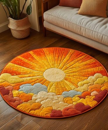 Bright Horizon Quilted Round Mat