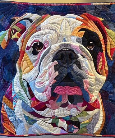 Bulldog Bliss Quilted Blanket