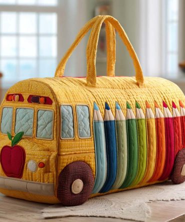 Bus Ride Style Quilted Duffle Bag