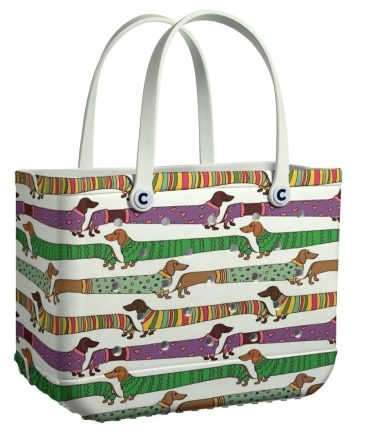 Bucket Tote Bag, Limited Edition Bogg Bag, Beach Bag Running Pup