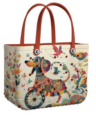 Bucket Tote Bag, Limited Edition Bogg Bag, Beach Bag Woof And Bloom