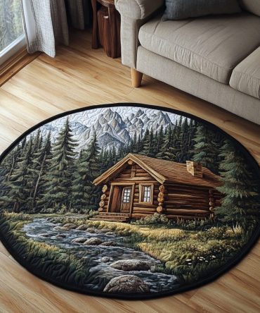Cabin Comfort Quilted Round Mat