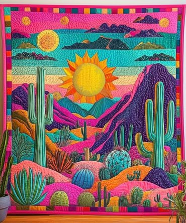 Cactus Comfort Quilted Blanket