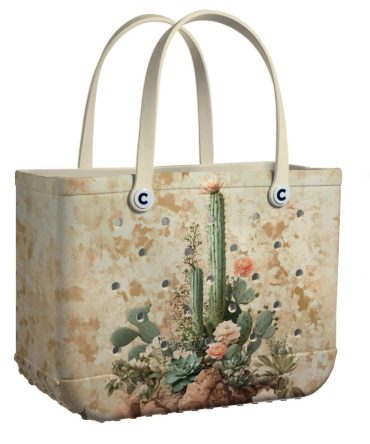 Bucket Tote Bag, Limited Edition Bogg Bag, Beach Bag Dry Lands Delight
