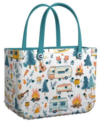 Bucket Tote Bag, Limited Edition Bogg Bag, Beach Bag Nomad Camp Ride