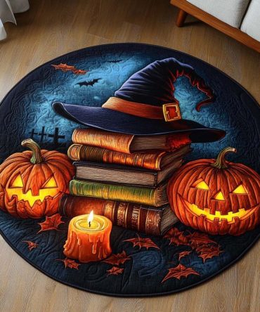 Candle Glow Quilted Round Mat