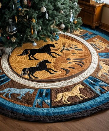 Canyon Gallop Quilted Round Mat