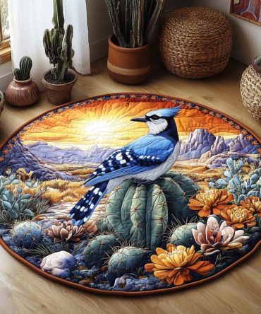 Canyon Song Quilted Round Mat