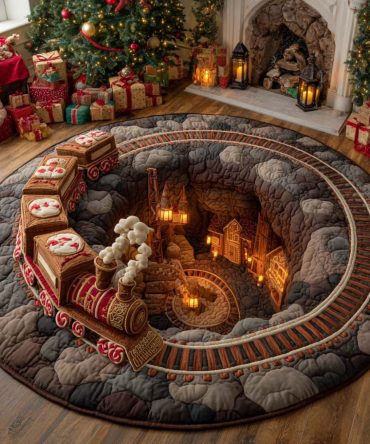 Canyon Spiral Express Quilted Round Mat