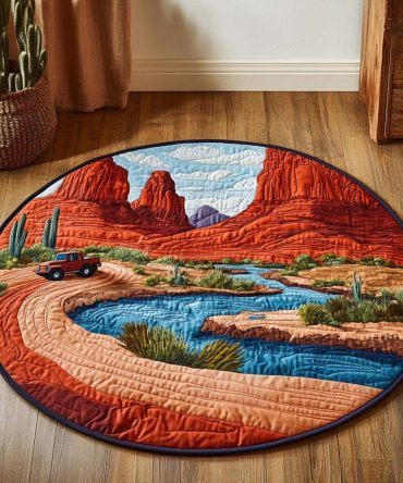 Canyon Spirit Quilted Round Mat