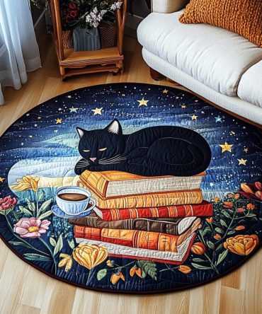 Cat Cozy Hideaway Quilted Round Mat