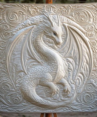 Celestial Dragon Quilted Blanket