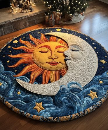 Celestial Kiss Quilted Round Mat