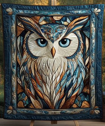Celestial Owl Quilted Blanket