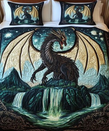 Celestial Shadow 3-Piece Quilted Bedding Set