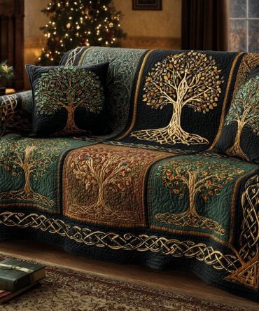 Celestial Tree Quilted Sofa Cover