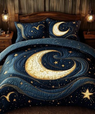 Celestial Whispers 3-Piece Quilted Bedding Set