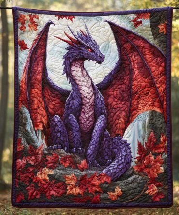 Celestial Wyrm Quilted Blanket