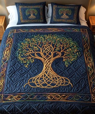 Celtic Roots 3-Piece Quilted Bedding Set
