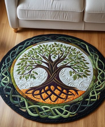 Celtic Harmony Quilted Round Mat