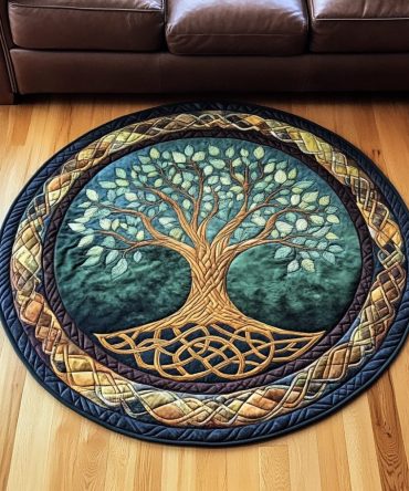 Celtic Harmony Quilted Round Mat
