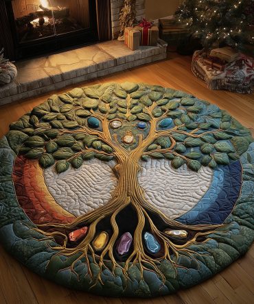 Chakra Flow Harmony Quilted Round Mat