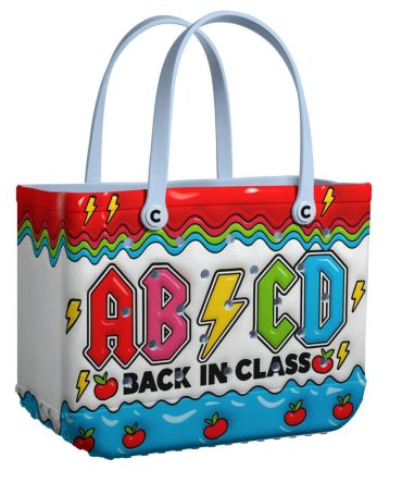 Colorful Abc Back-To-School Tote Bag - Durable & Stylish For Kids And Teachers