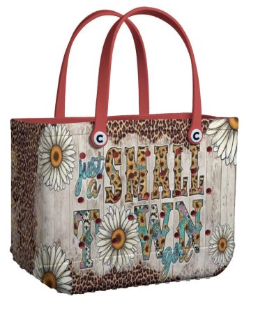 Bucket Tote Bag, Limited Edition Bogg Bag, Beach Bag Vintage Town Girl