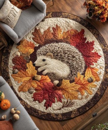 Chestnut Hug Quilted Round Mat